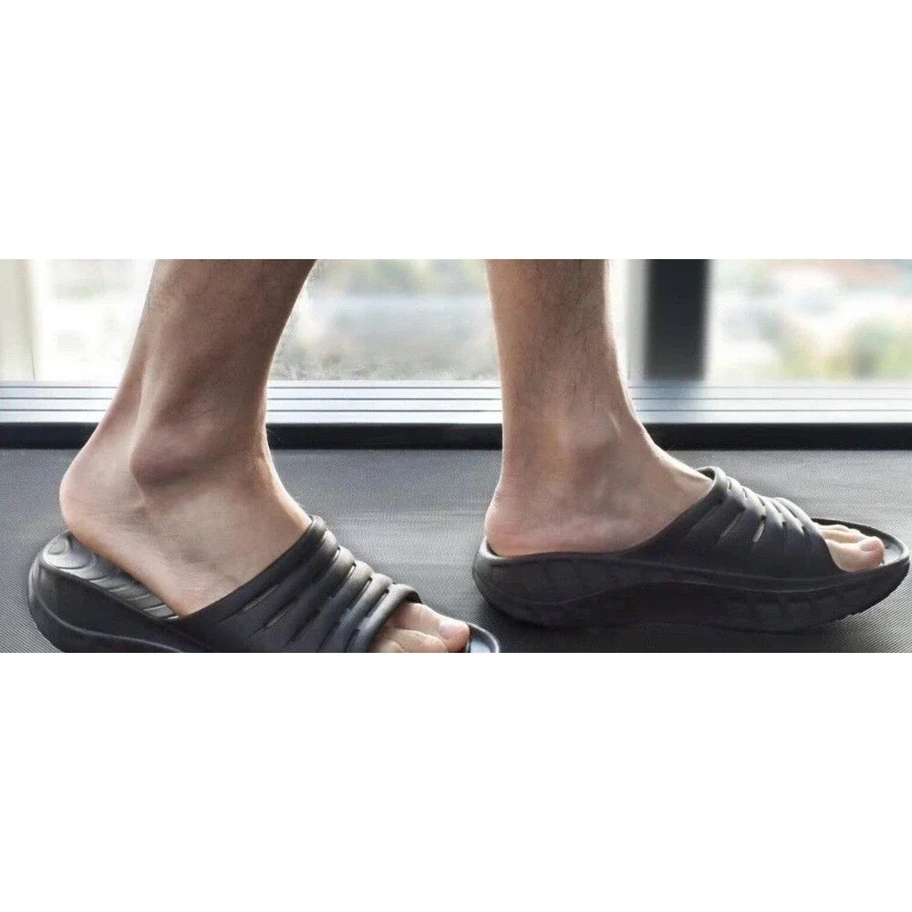 Kuailu Men’s Recovery Sandals Orthotic Arch Support Orthopaedic Slipper Size 15